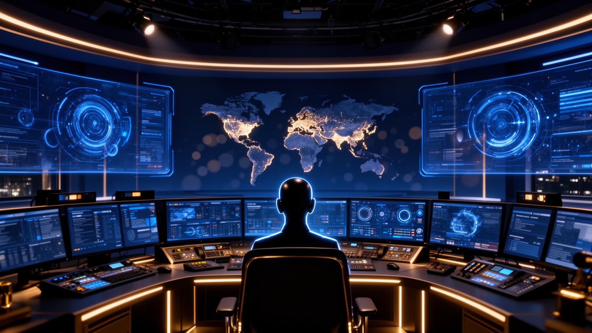 Eagle Tech TV broadcast control room