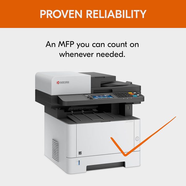 Kyocera ECOSYS M2640idw All-in-One Monochrome Laser Printer Print/Copy/Scan/Fax, 42 ppm, Up To Fine 1200 dpi, Gigabit Ethernet Wireless & Wi-Fi Direct, HyPAS capable, 4.3in Touchscreen Panel, 512 MB - Image 4